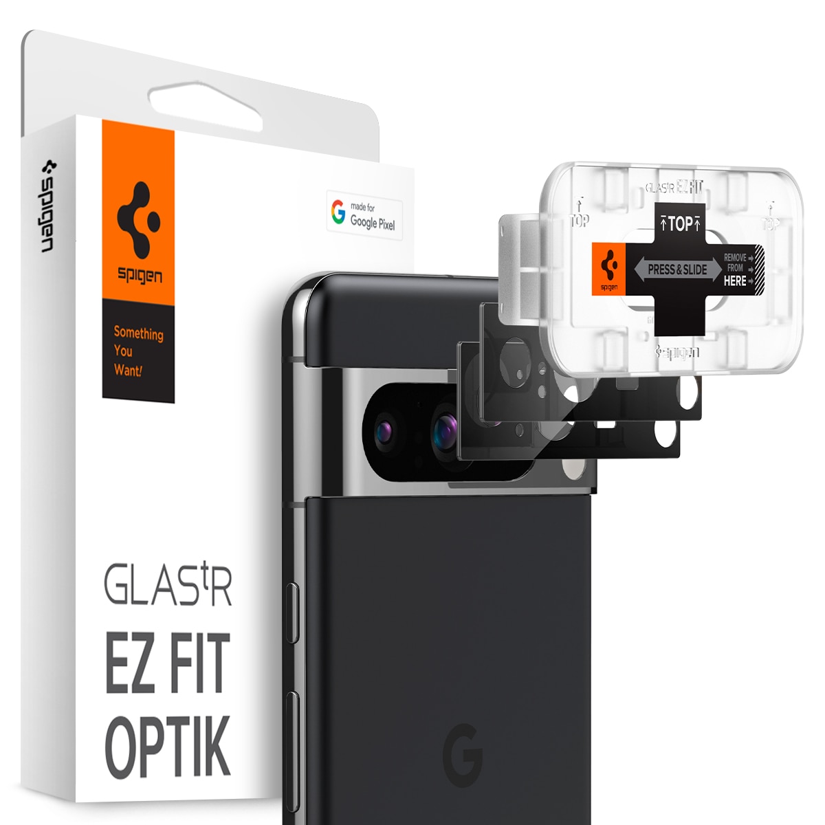 EZ Fit Optik Lens Protector Google Pixel 8 Pro (2 pezzi) Black