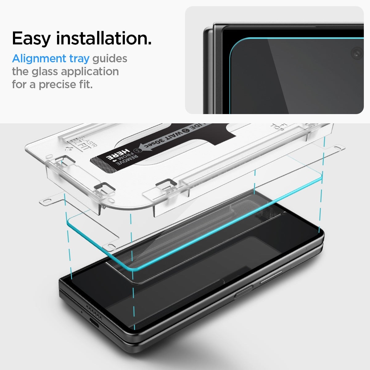 Cover Screen Protector GLAS.tR EZ Fit (2 pezzi) Galaxy Z Fold 5