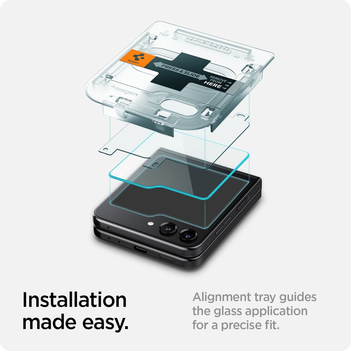 Cover Screen Protector GLAS.tR EZ Fit (2 pezzi) Galaxy Z Flip 5
