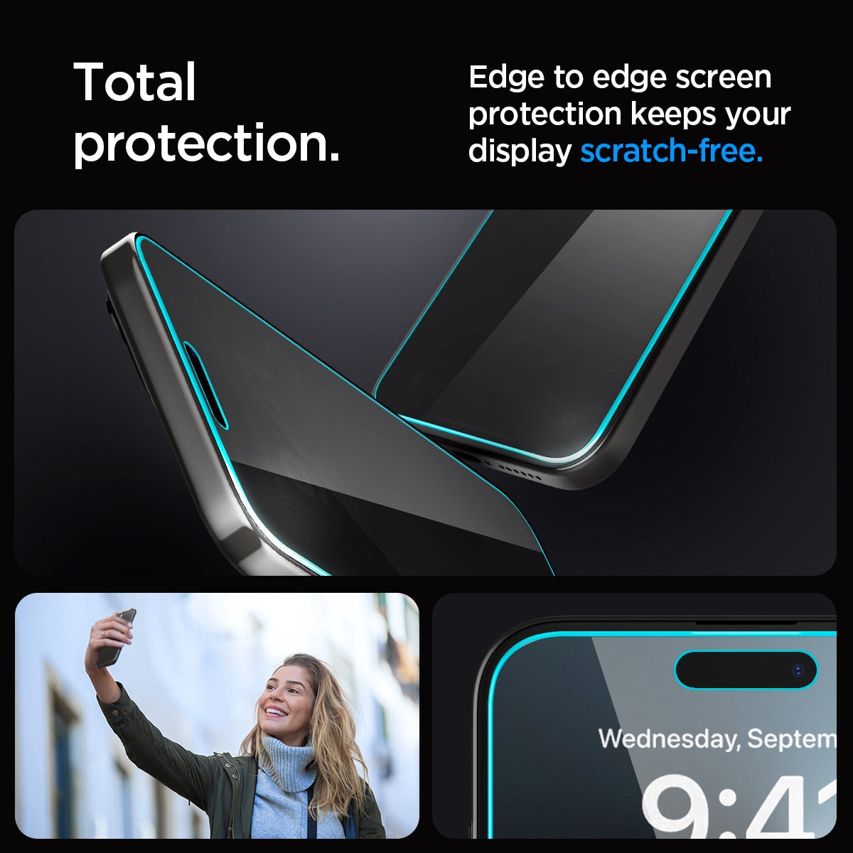 Screen Protector Privacy GLAS EZ Fit (2 pezzi) iPhone 15 Pro Max