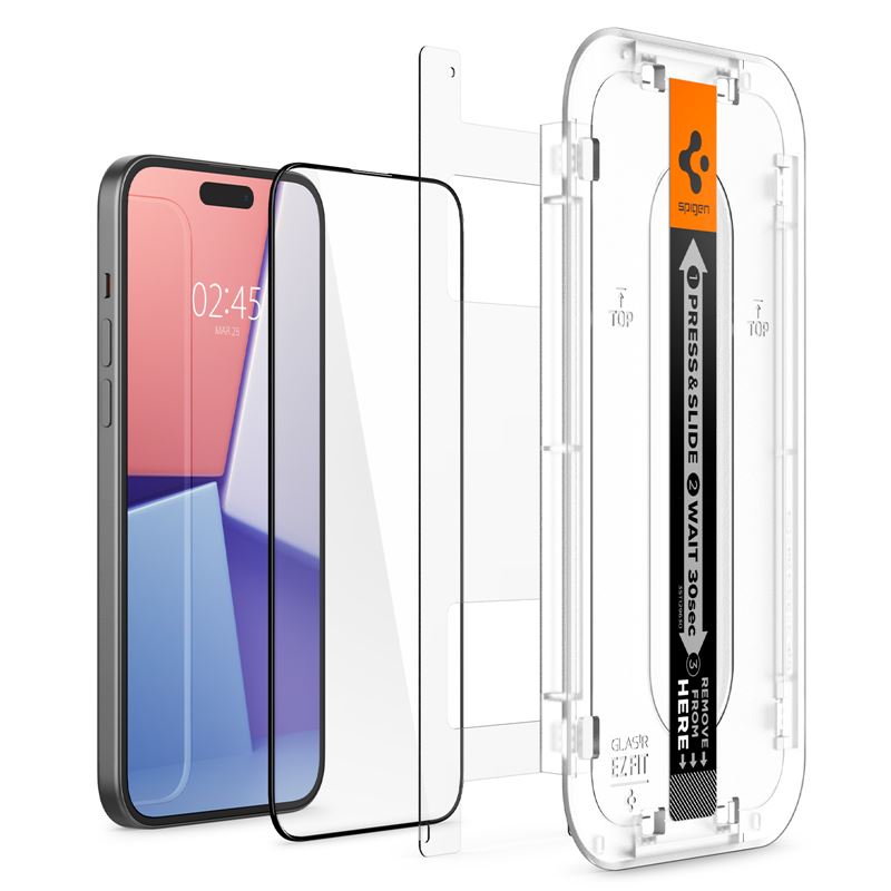 Screen Protector GLAS Full Cover EZ Fit (2 pezzi) iPhone 15 Plus Black