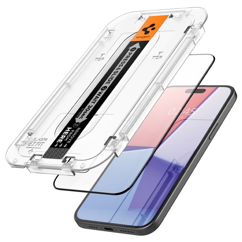 Screen Protector GLAS Full Cover EZ Fit (2 pezzi) iPhone 15 Plus Black