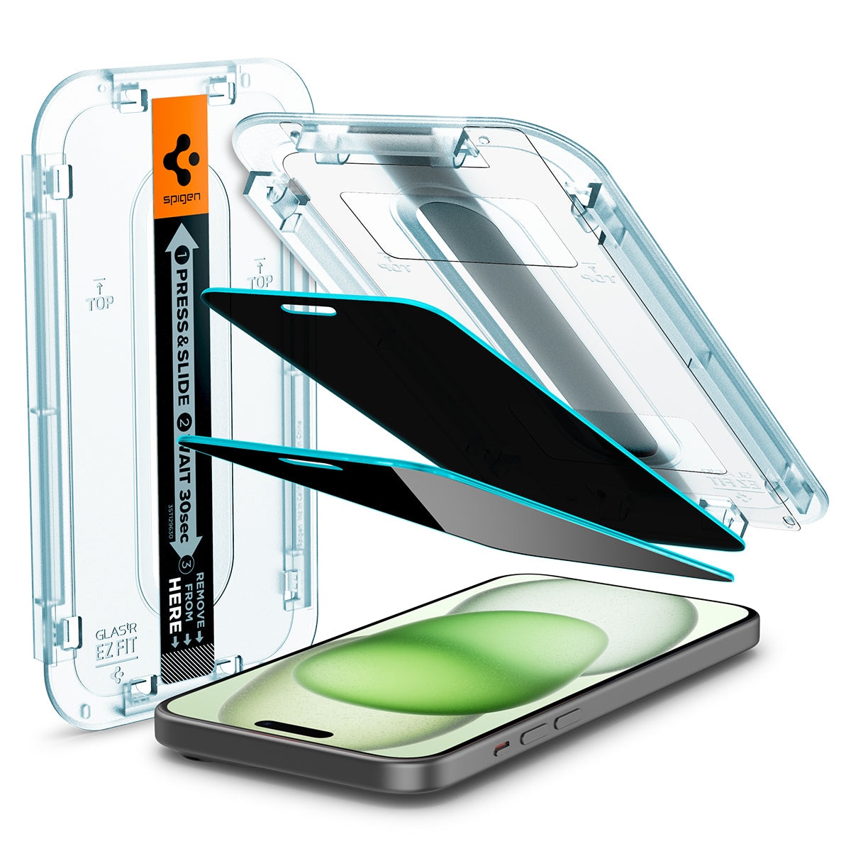 Screen Protector Privacy GLAS EZ Fit (2 pezzi) iPhone 15 Plus