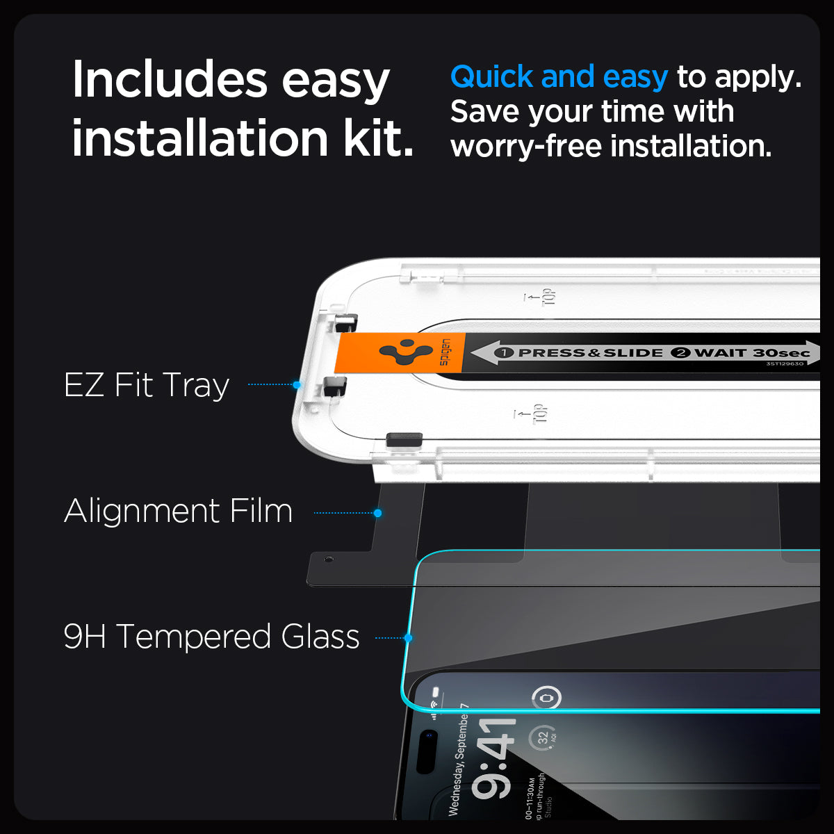 Screen Protector GLAS EZ Fit (2 pezzi) iPhone 15 Pro