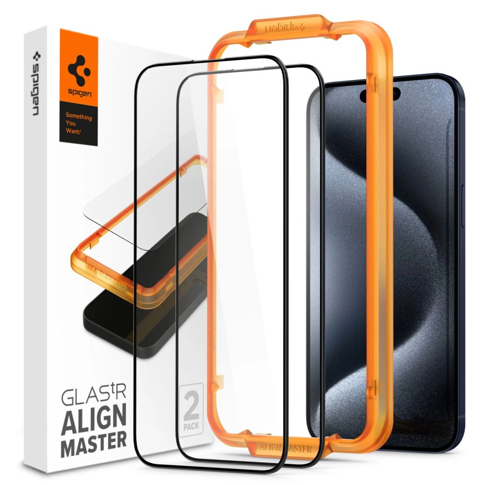AlignMaster GLAS.tR Full Cover (2 pezzi) iPhone 15 Pro