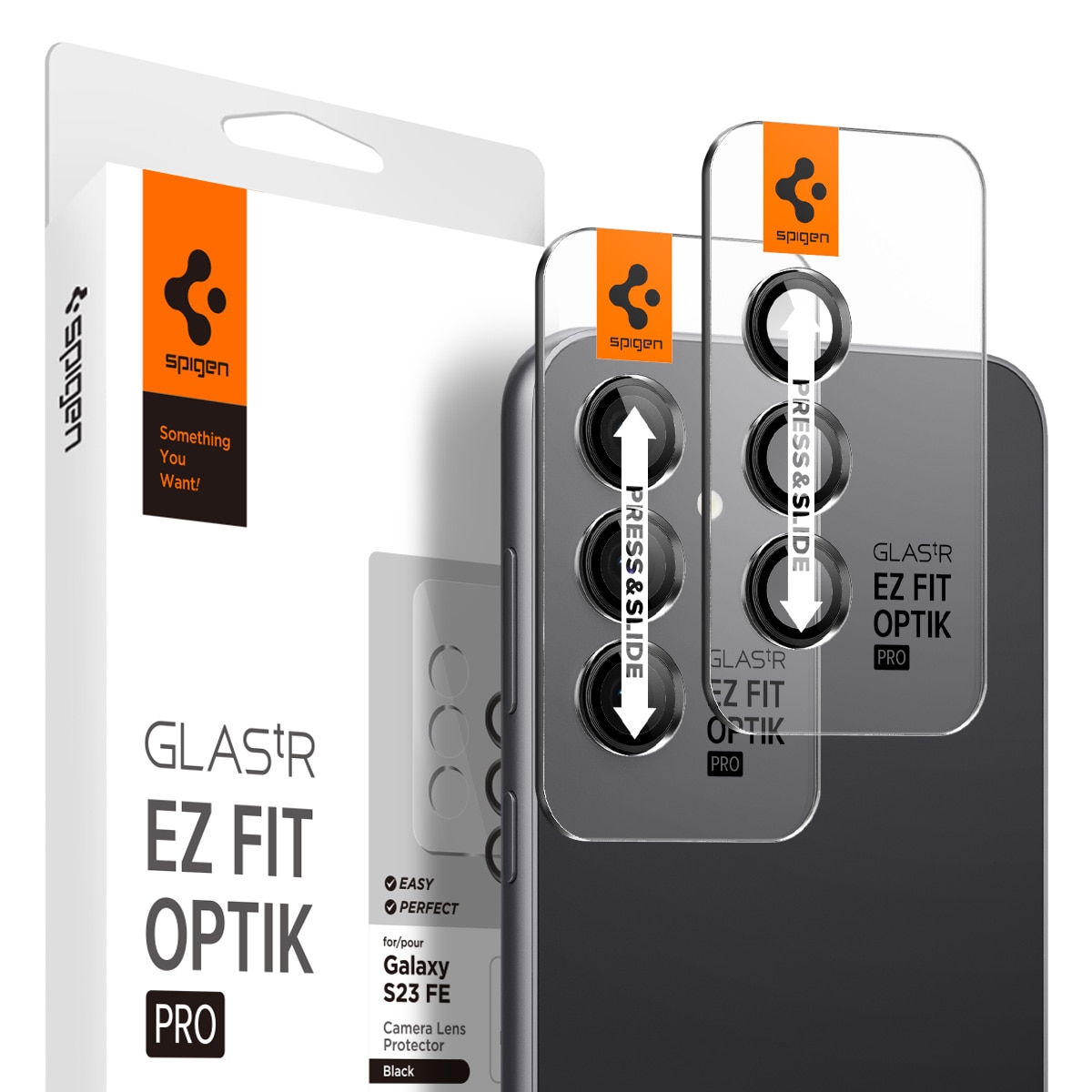 EZ Fit Optik Lens Protector Samsung Galaxy S23 FE (2 pezzi) Black