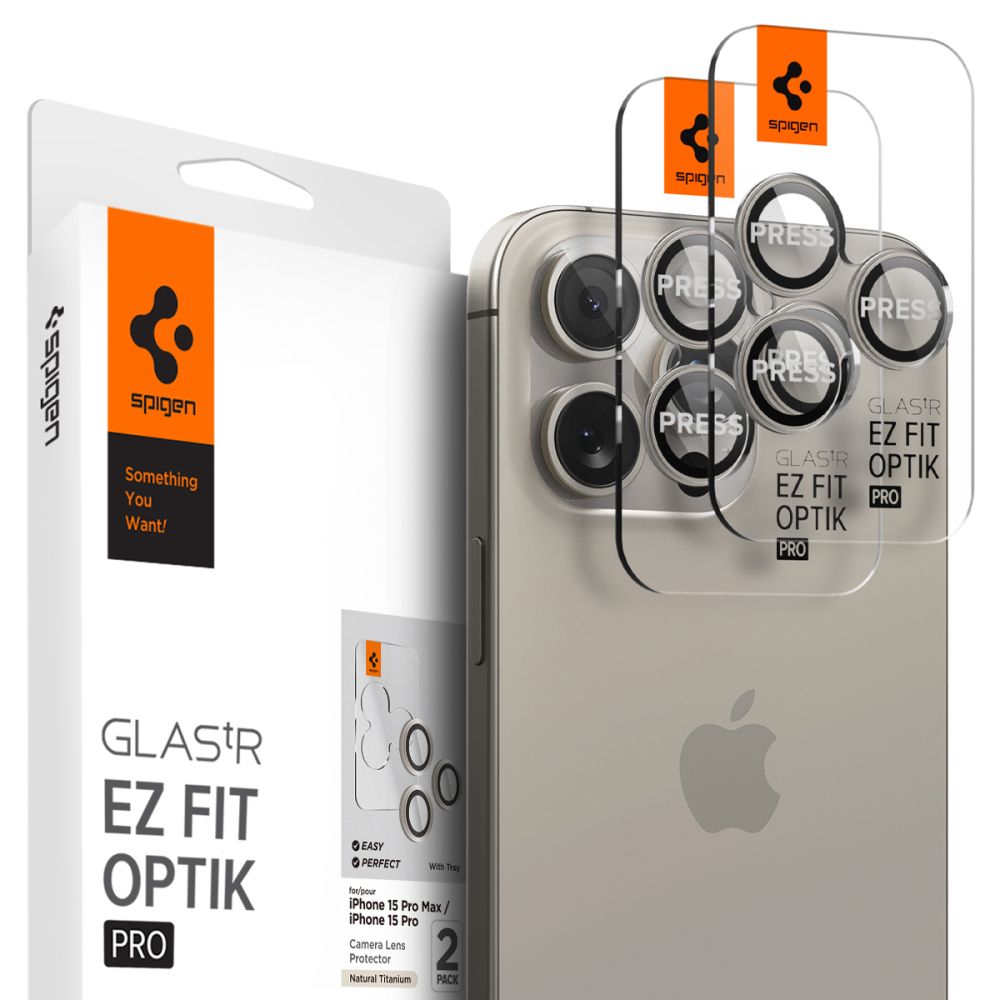 EZ Fit Optik Pro Lens Protector iPhone 14 Pro Max (2 pezzi) Natural Titanium