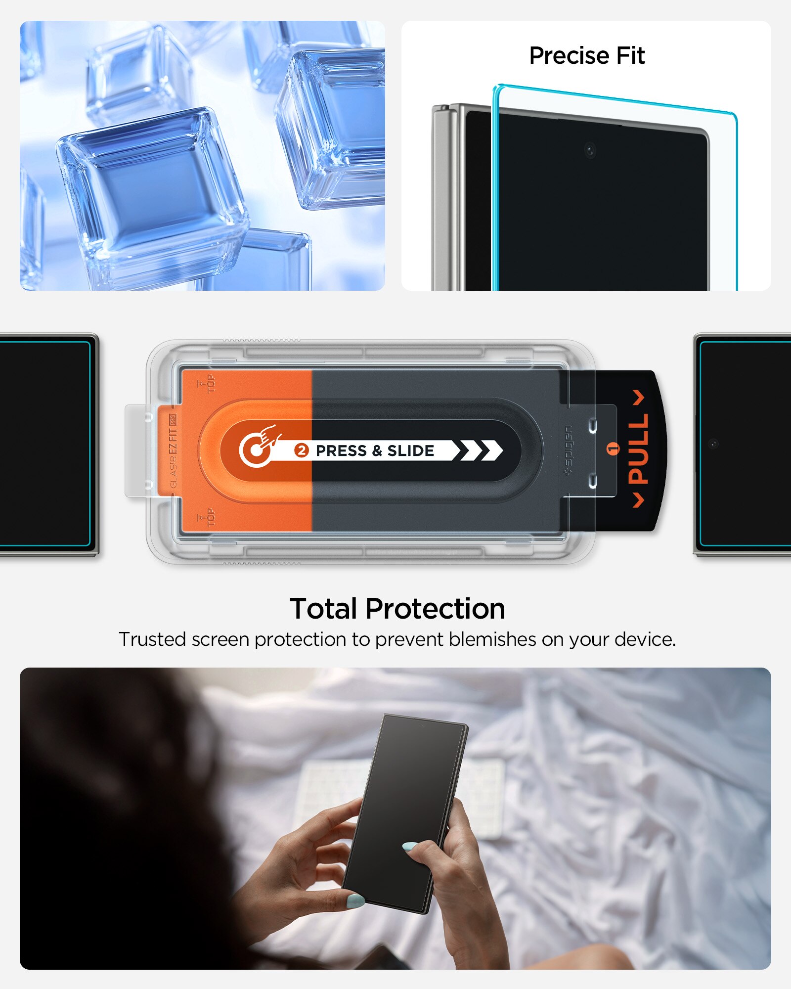 Cover Screen Protector GLAS.tR EZ Fit (2 pezzi) Samsung Galaxy Z Fold 7