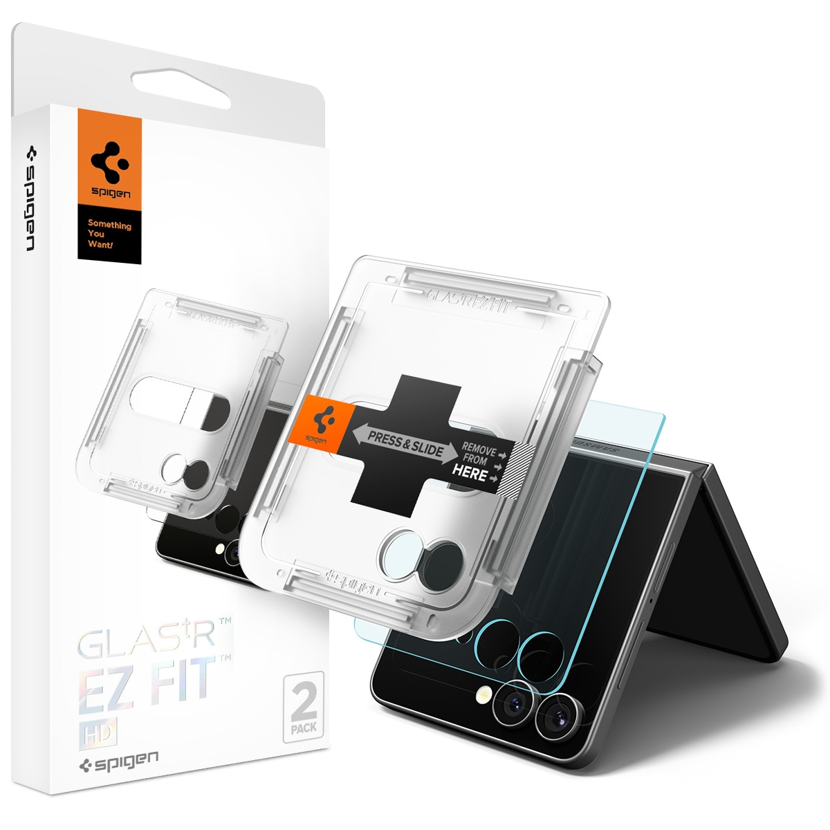 Cover Screen Protector GLAS.tR EZ Fit (2 pezzi) Samsung Galaxy Z Flip 7