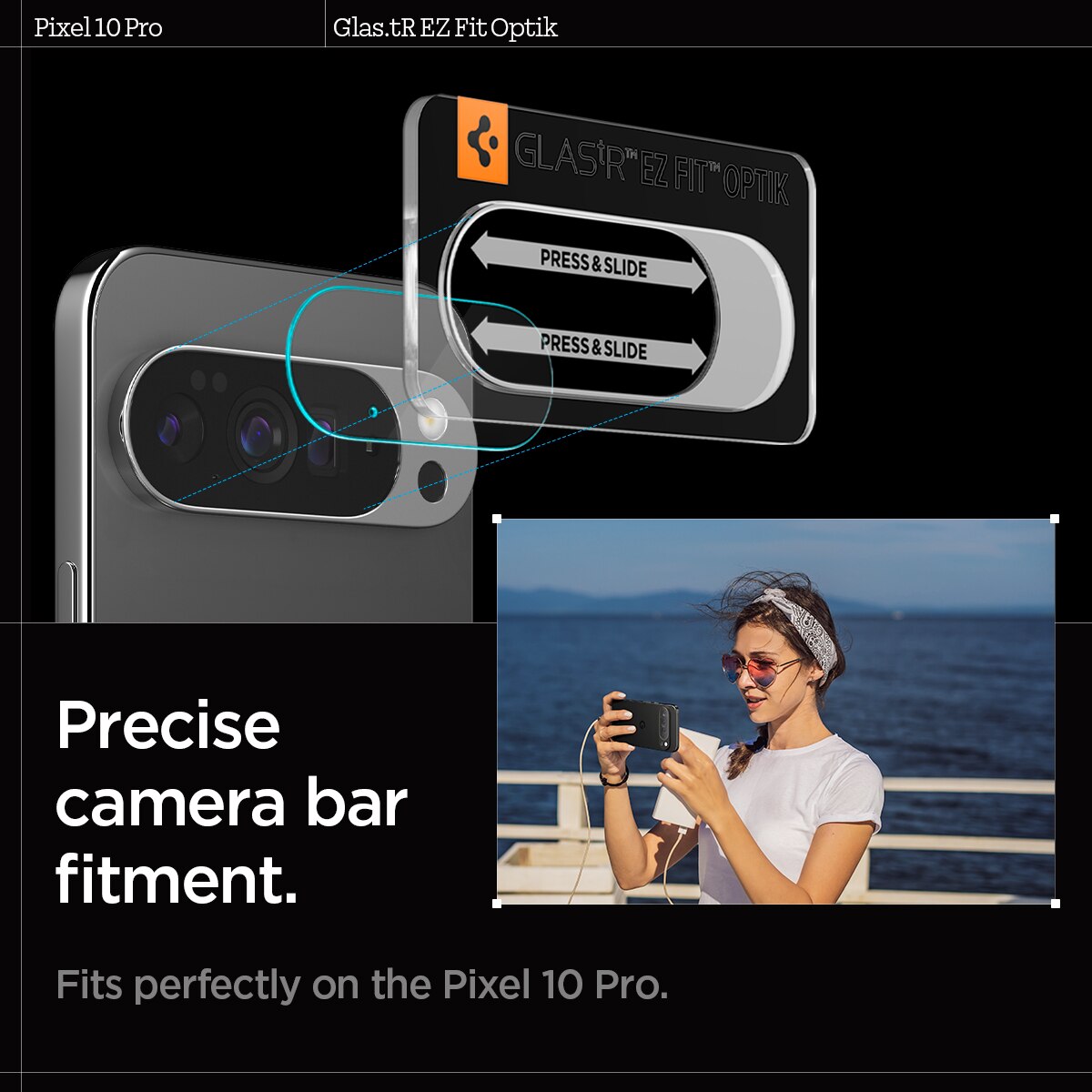 EZ Fit Optik Lens Protector Google Pixel 10 Pro (2 pezzi)