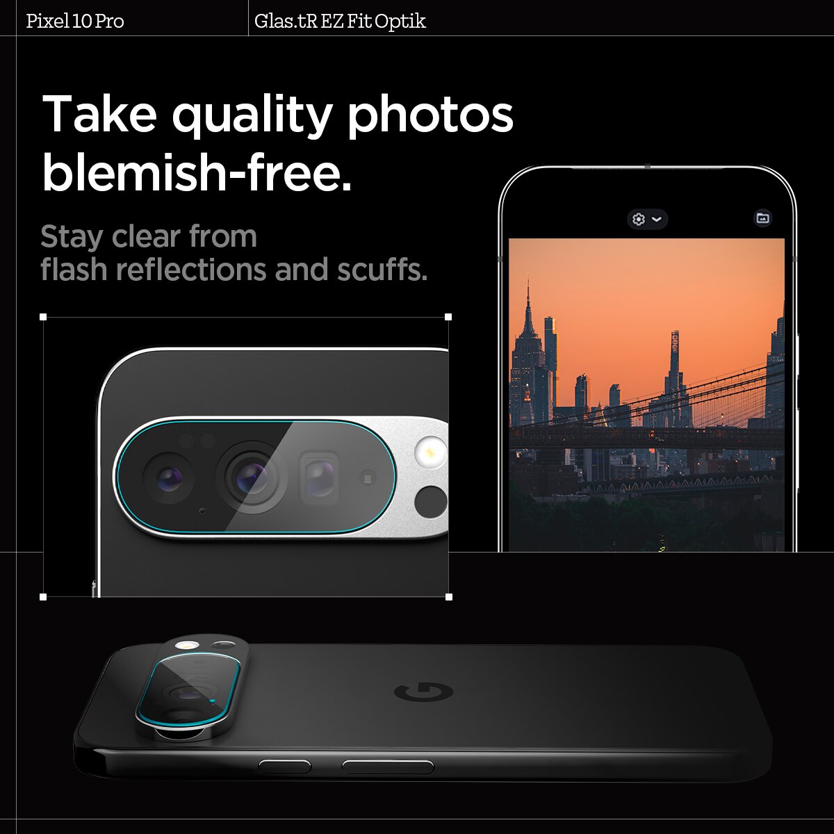 EZ Fit Optik Lens Protector Google Pixel 10 Pro (2 pezzi)