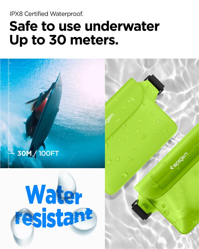 A620 Universal Aqua Shield WaterProof Waist Bag (2 pezzi) Cactus Green