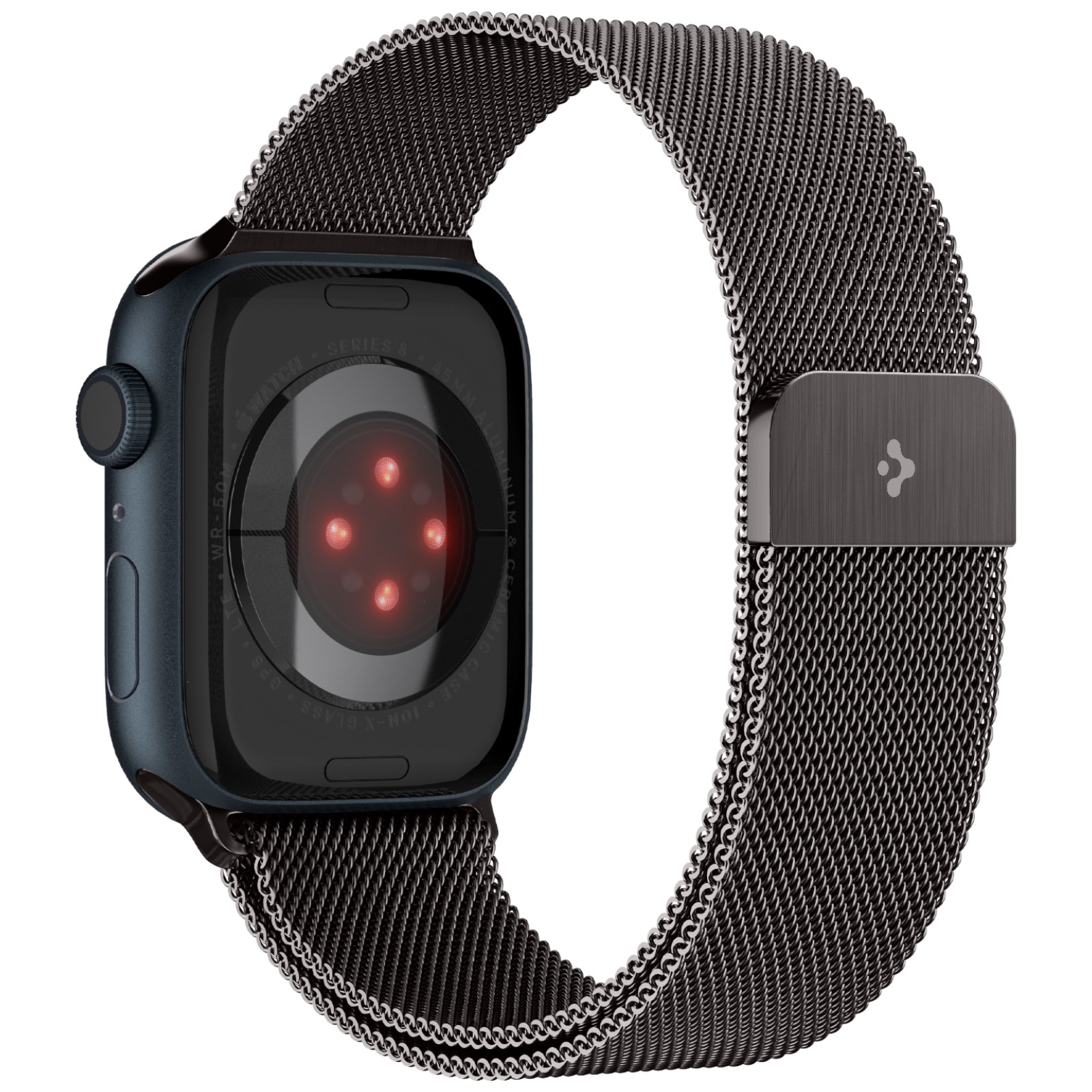 Cinturino Metal Fit Apple Watch 45mm Series 7 Graphite