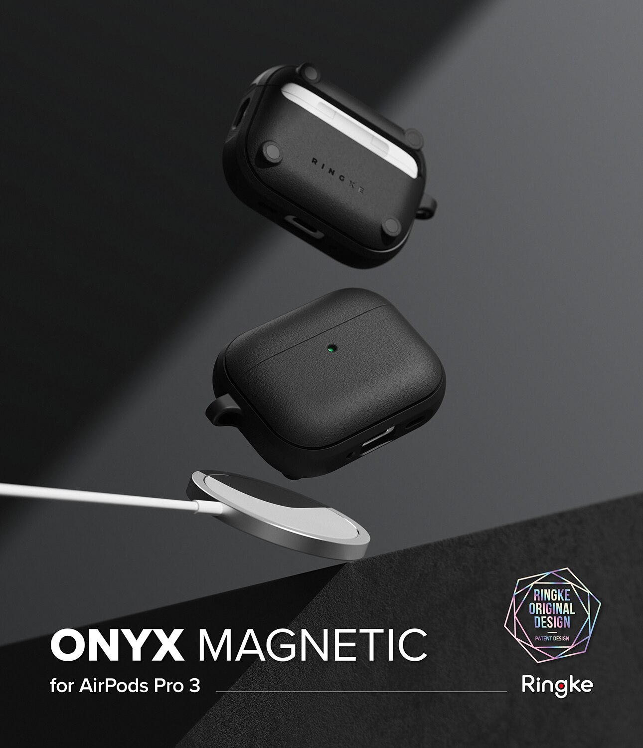 Cover Onyx Magnetic Apple AirPods Pro 3 Nero