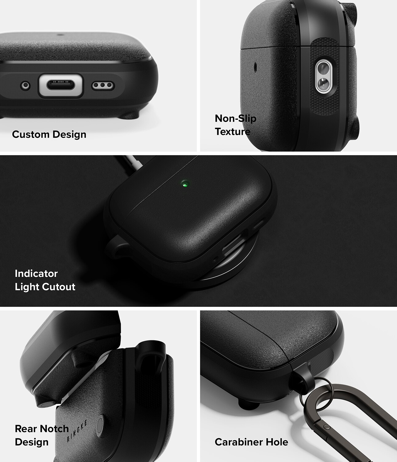 Cover Onyx Magnetic Apple AirPods Pro 3 Nero