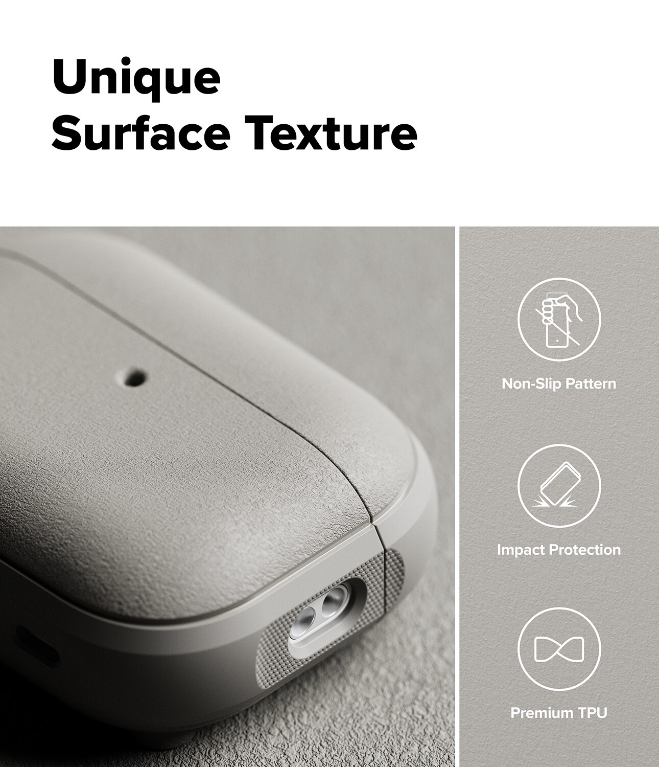 Cover Onyx Magnetic Apple AirPods Pro 3 Warm Gray