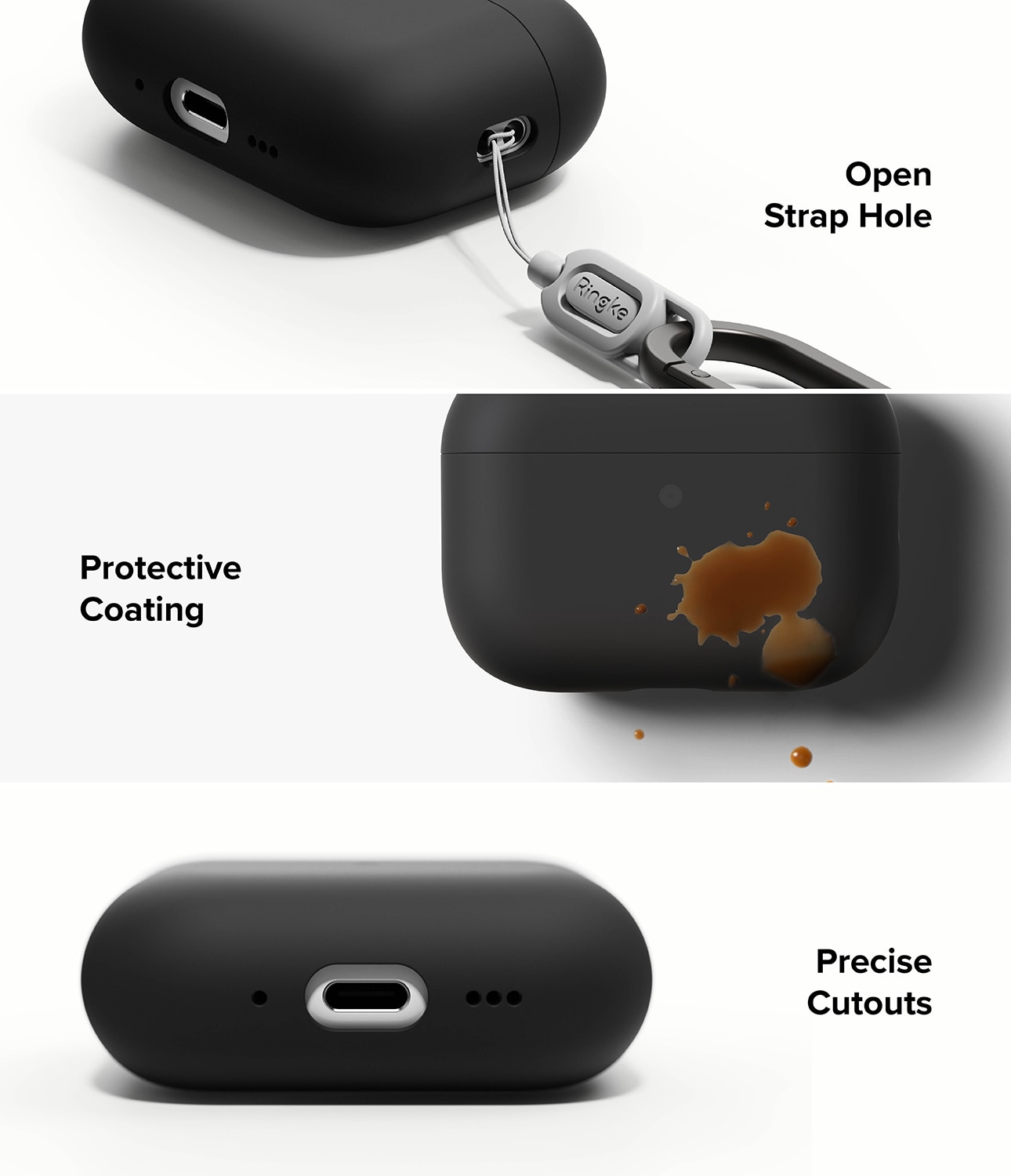 Silicone Cover Apple AirPods Pro 3 Black