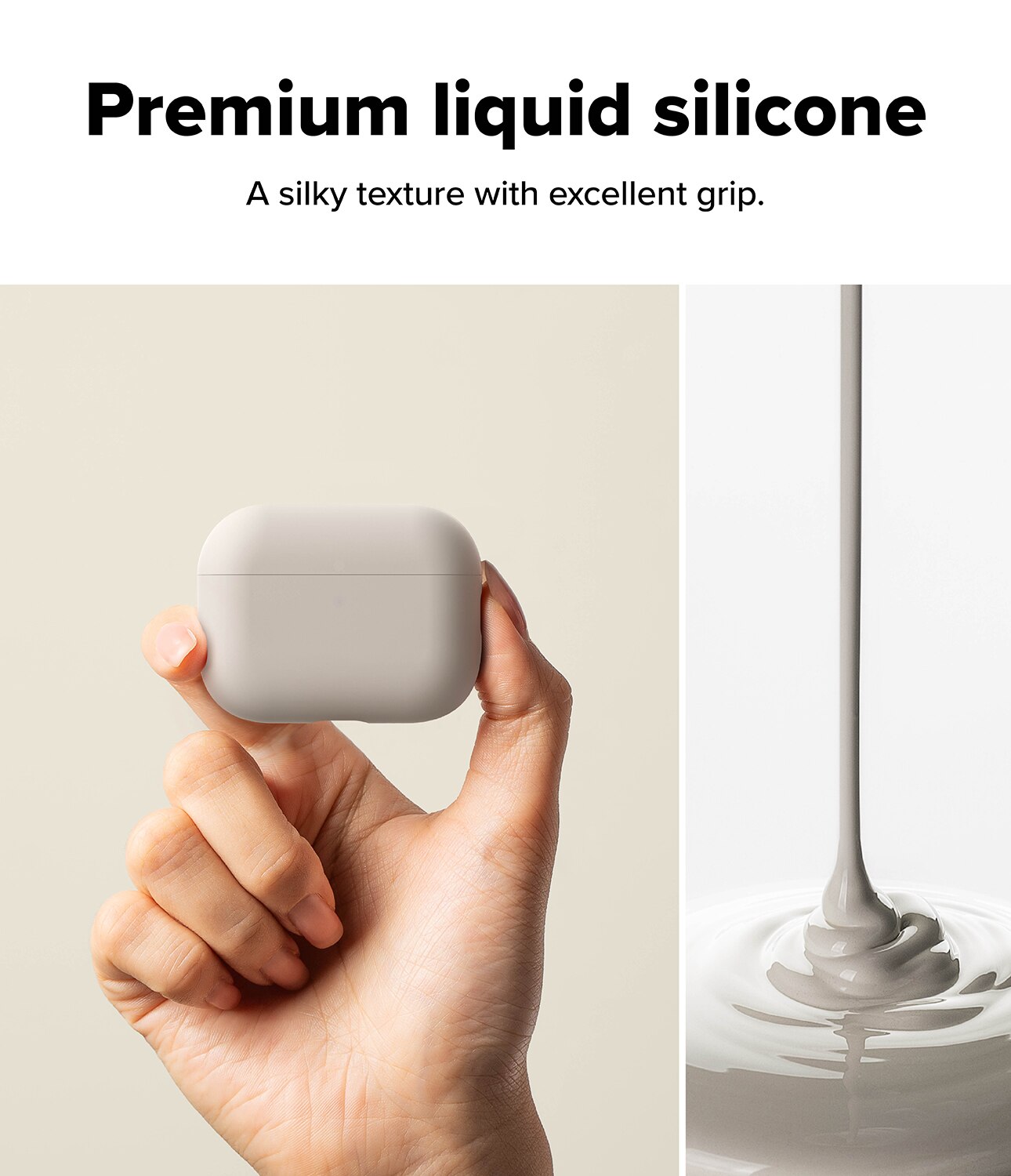 Silicone Cover Apple AirPods Pro 3 Stone