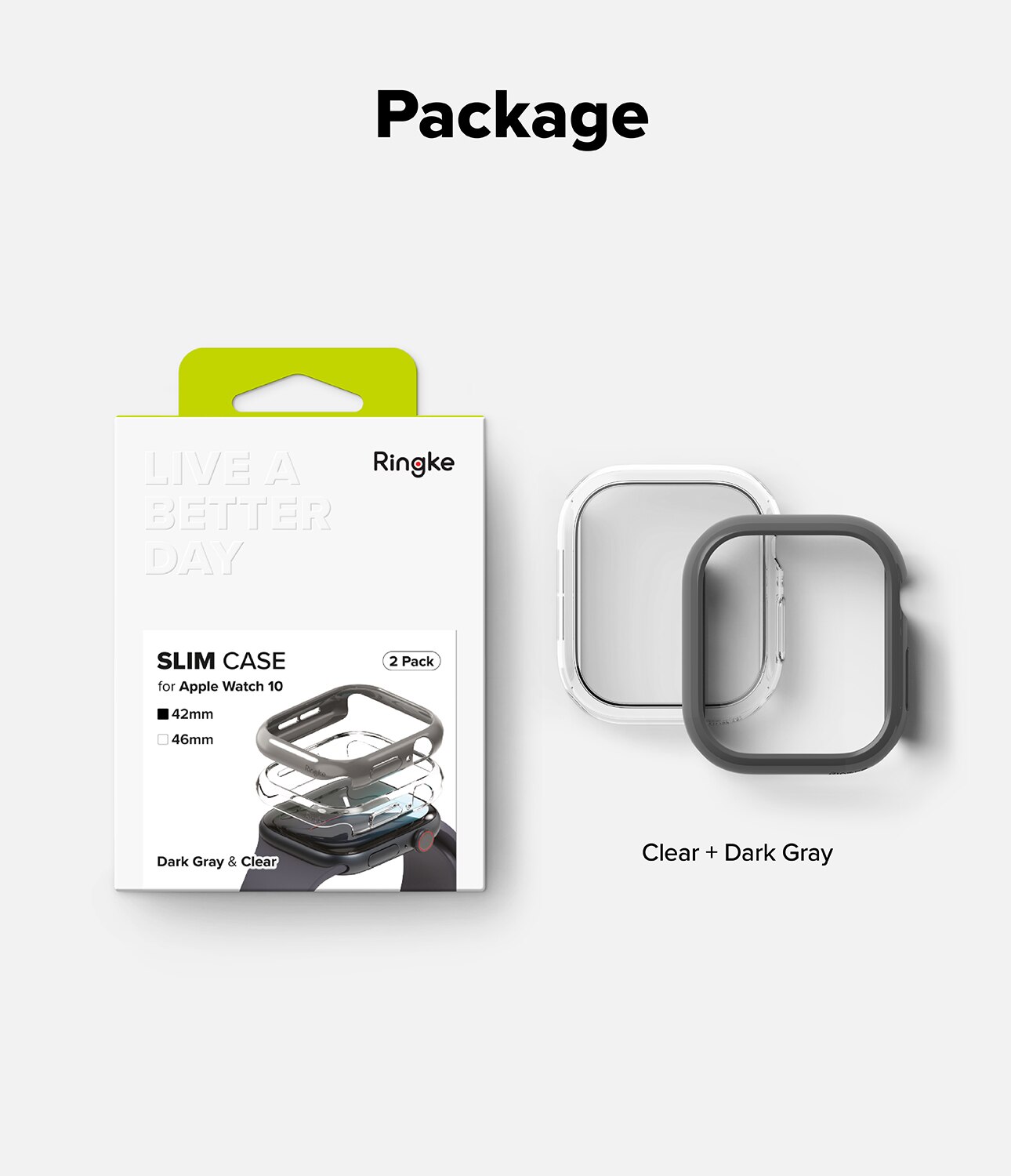Cover Slim (2 pezzi) Apple Watch Series 10 42mm Multi colore/motivo