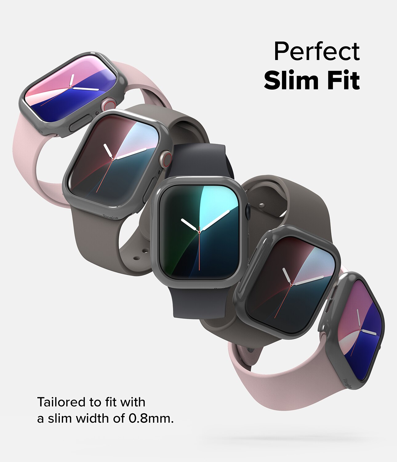Cover Slim (2 pezzi) Apple Watch Series 10 42mm Multi colore/motivo