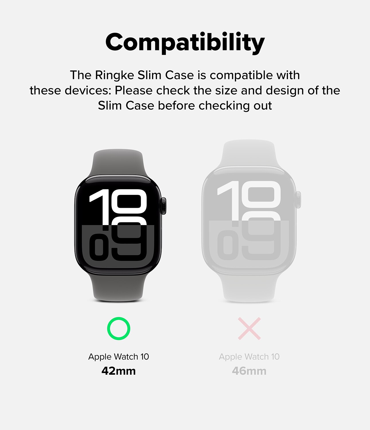 Cover Slim (2 pezzi) Apple Watch Series 10 42mm Multi colore/motivo