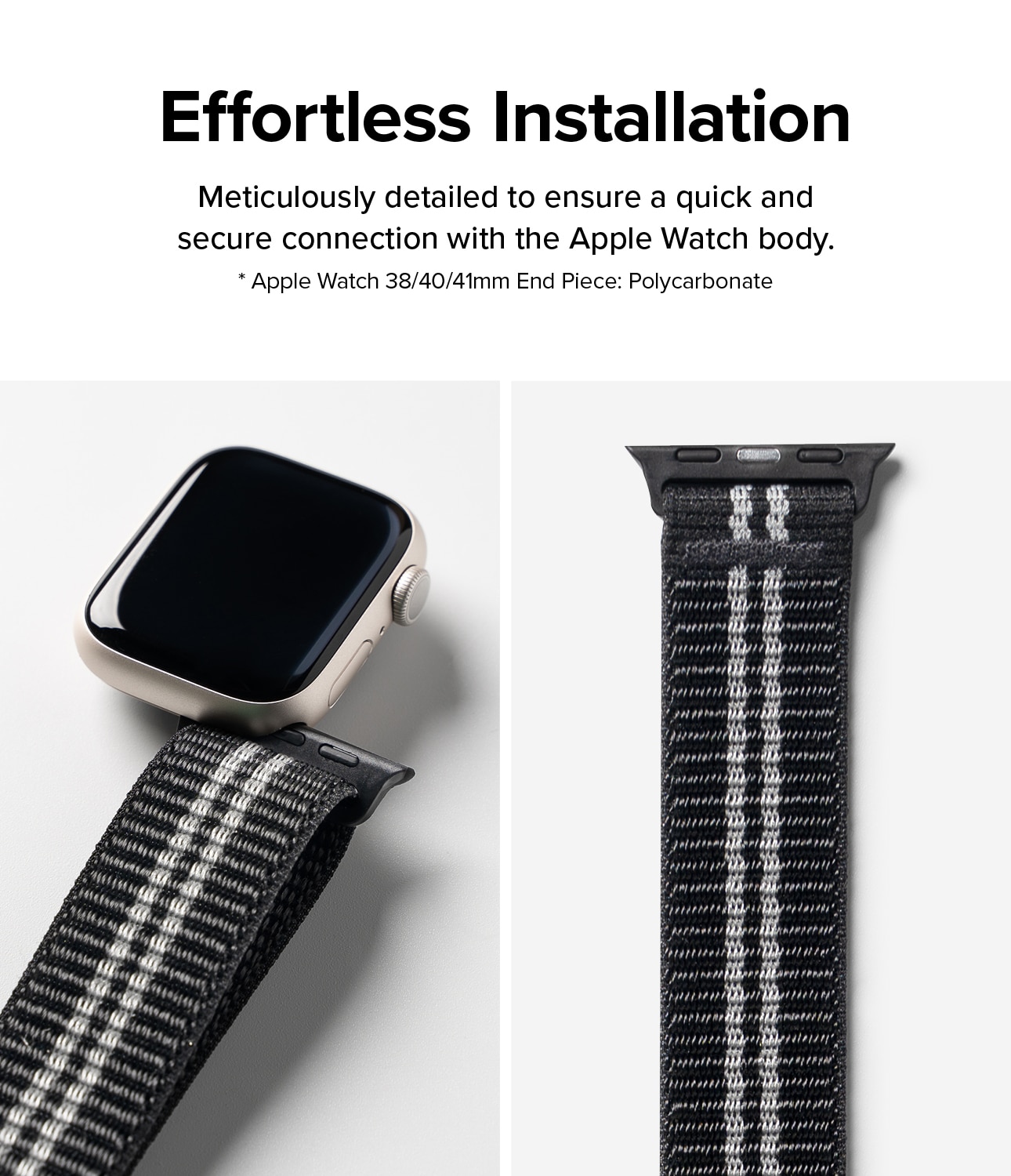 Sports Air Loop Band Apple Watch 41mm Series 7 Black