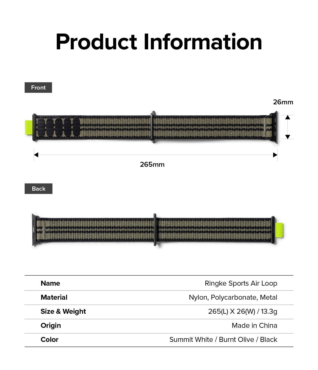 Sports Air Loop Band Apple Watch 45mm Series 8 Burnt Olive