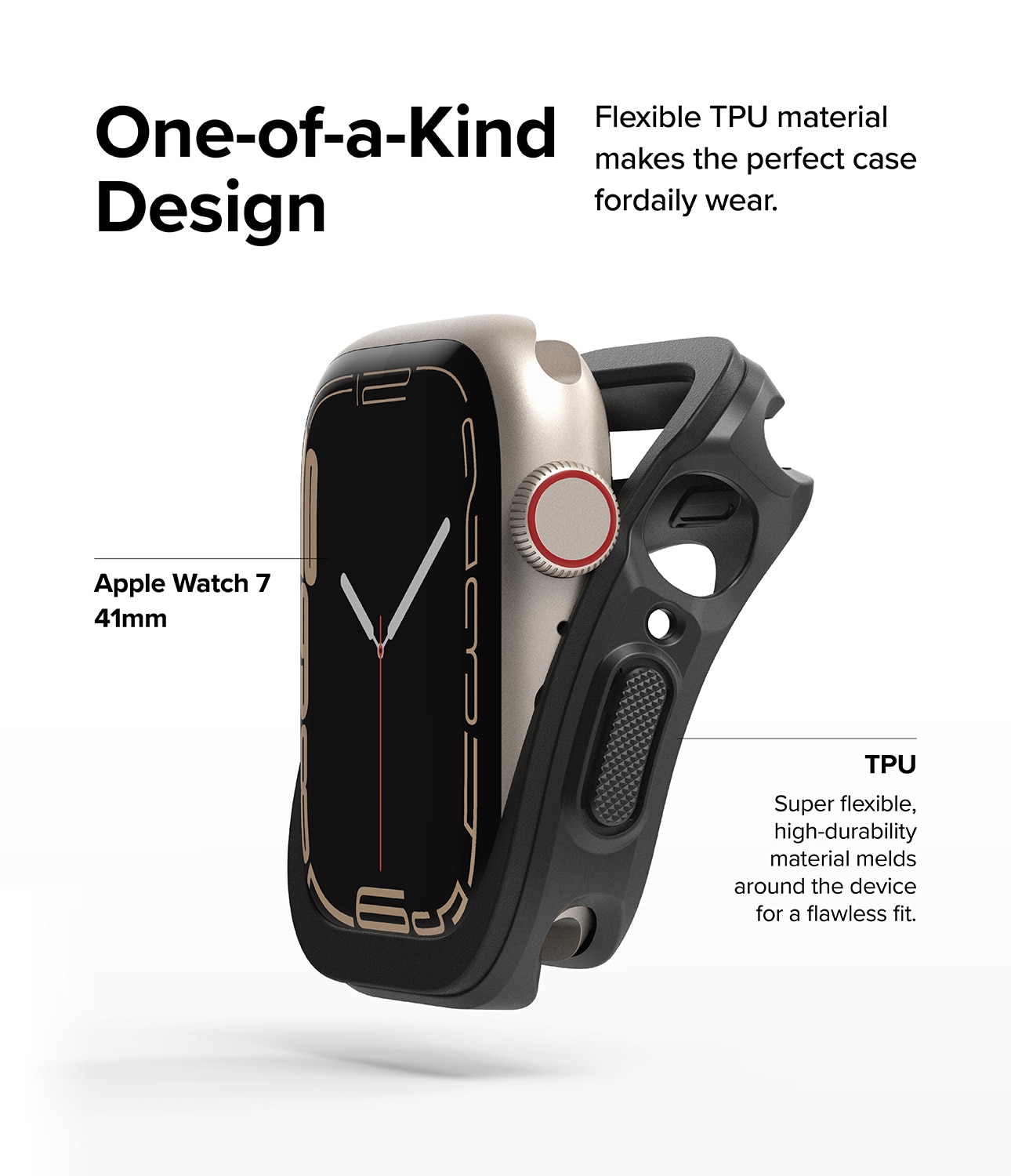 Cover Air Sports Apple Watch 41mm Series 8 Black