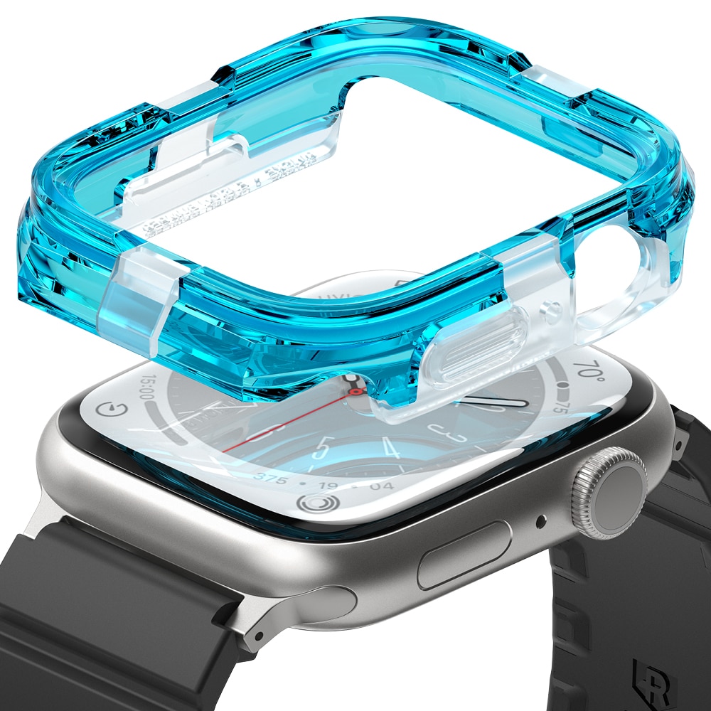 Cover Fusion Bumper Apple Watch SE 44mm Neon Blue