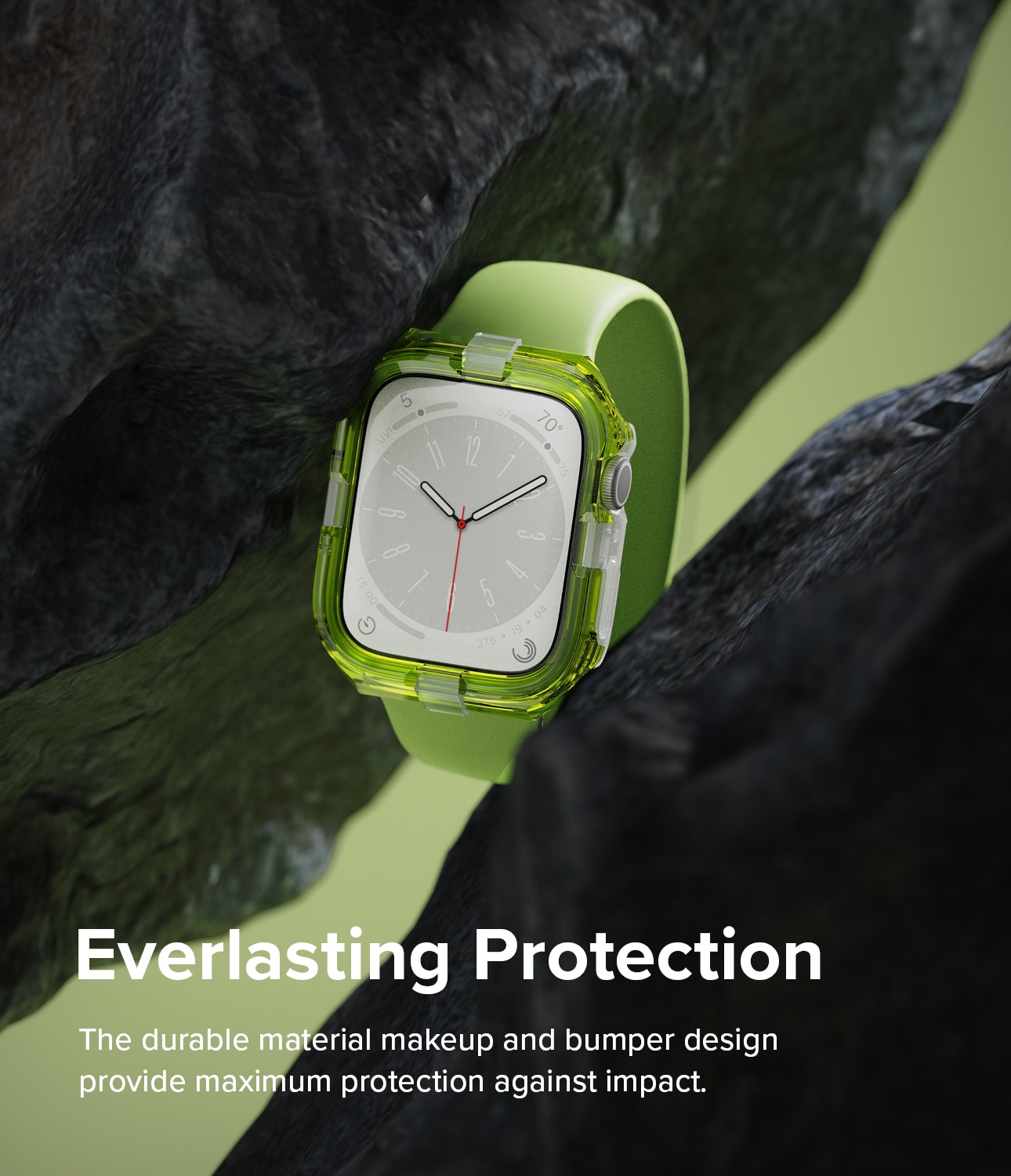 Cover Fusion Bumper Apple Watch 45mm Series 7 Neon Green