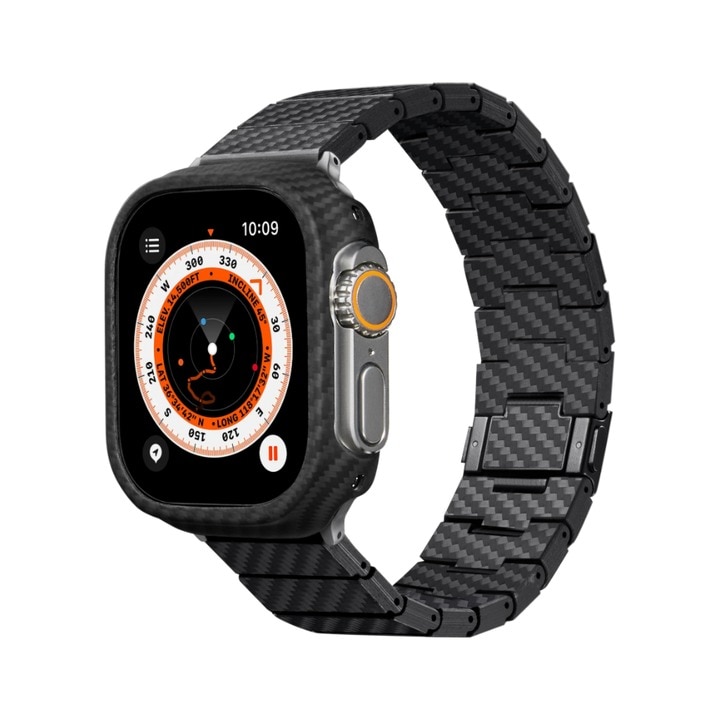 Apple Watch 45mm Series 9 Cinturino Modern Carbon Fiber Black