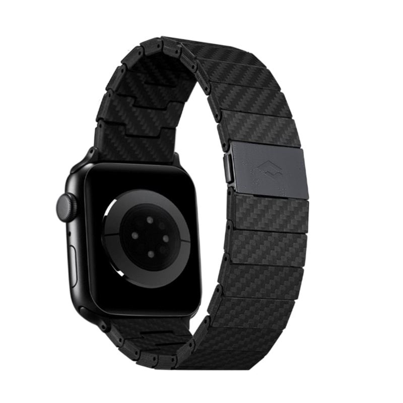 Apple Watch SE 44mm Cinturino Modern Carbon Fiber Black