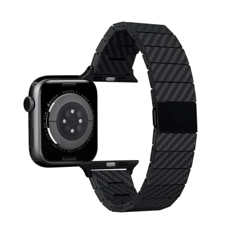 Apple Watch 45mm Series 8 Cinturino Modern Carbon Fiber Black