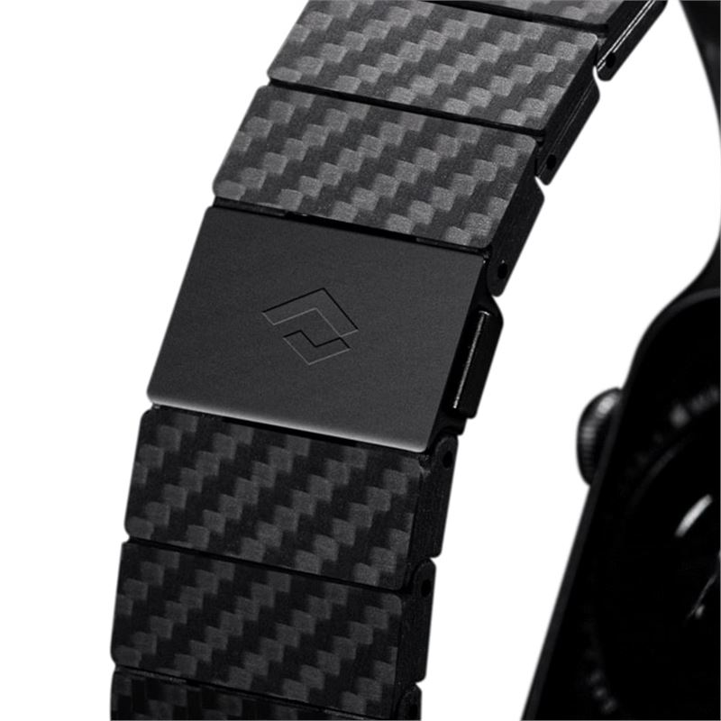 Apple Watch 45mm Series 8 Cinturino Modern Carbon Fiber Black