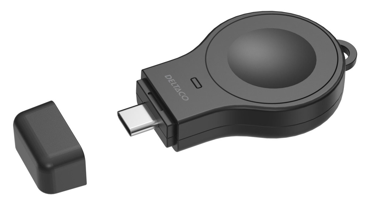 Mini-caricatore wireless per Apple Watch USB-C 2W, nero