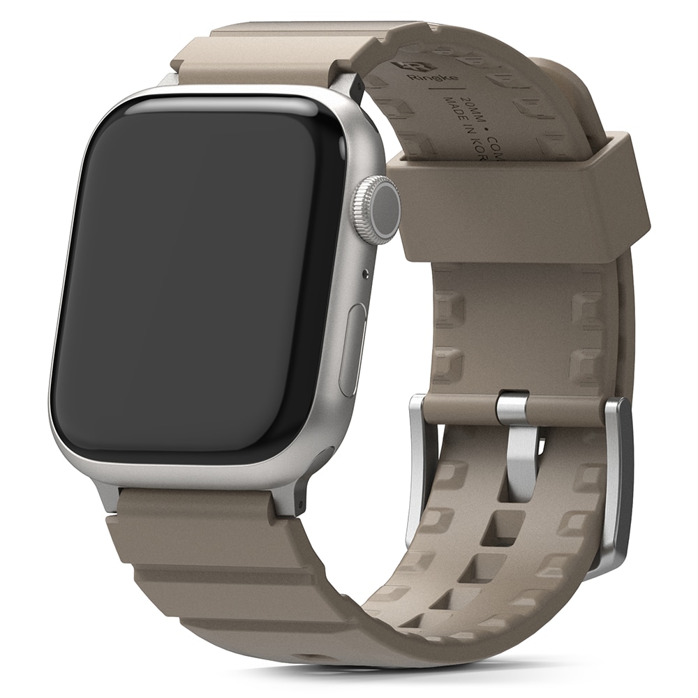 Rubber One Bold Band Apple Watch 45mm Series 8 Gray Sand
