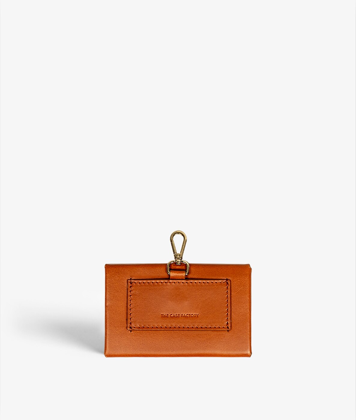Mini Wallet Pouch Leather Vegetable Marrone