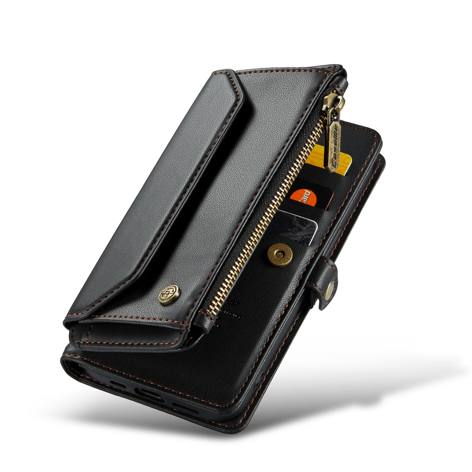 Custodia portafoglio iPhone 15 Pro nero