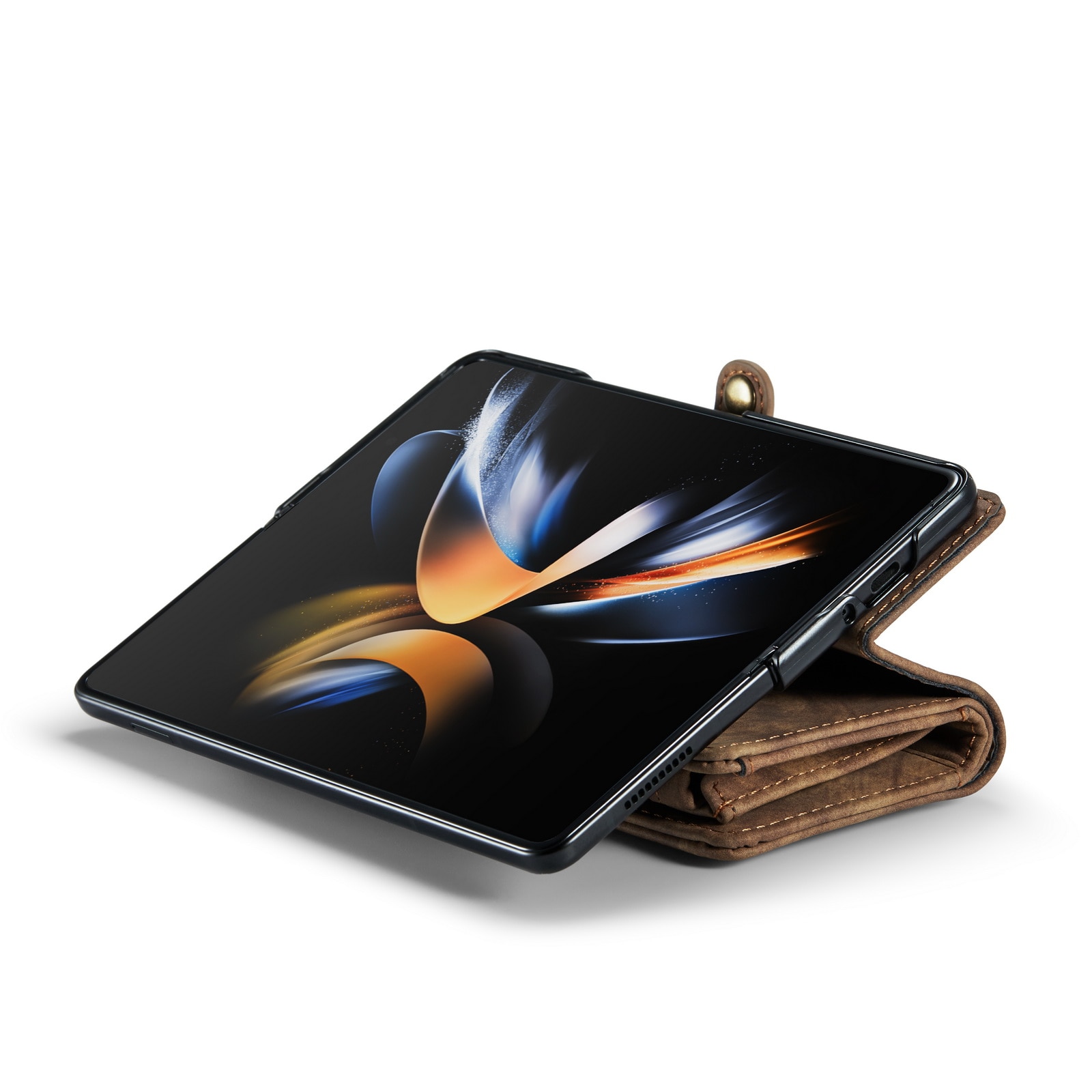 Cover portafoglio Multi-Slot Samsung Galaxy Z Fold 5 marrone