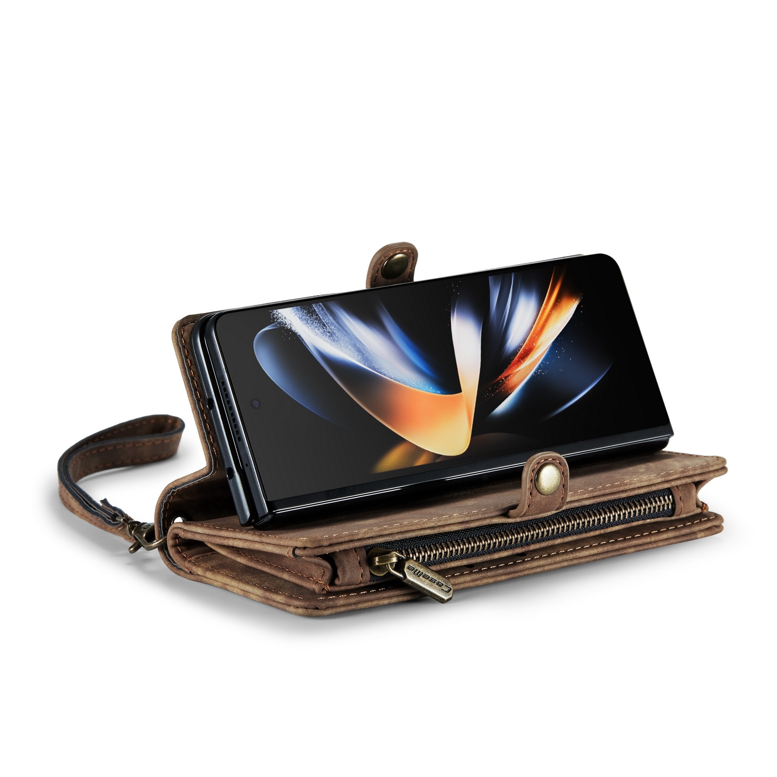 Cover portafoglio Multi-Slot Samsung Galaxy Z Fold 4 Marrone