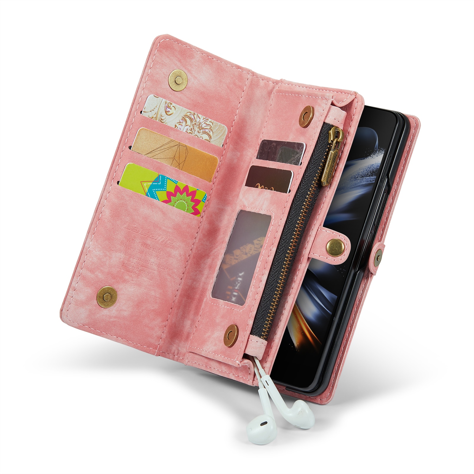 Cover portafoglio Multi-Slot Samsung Galaxy Z Fold 5 rosa