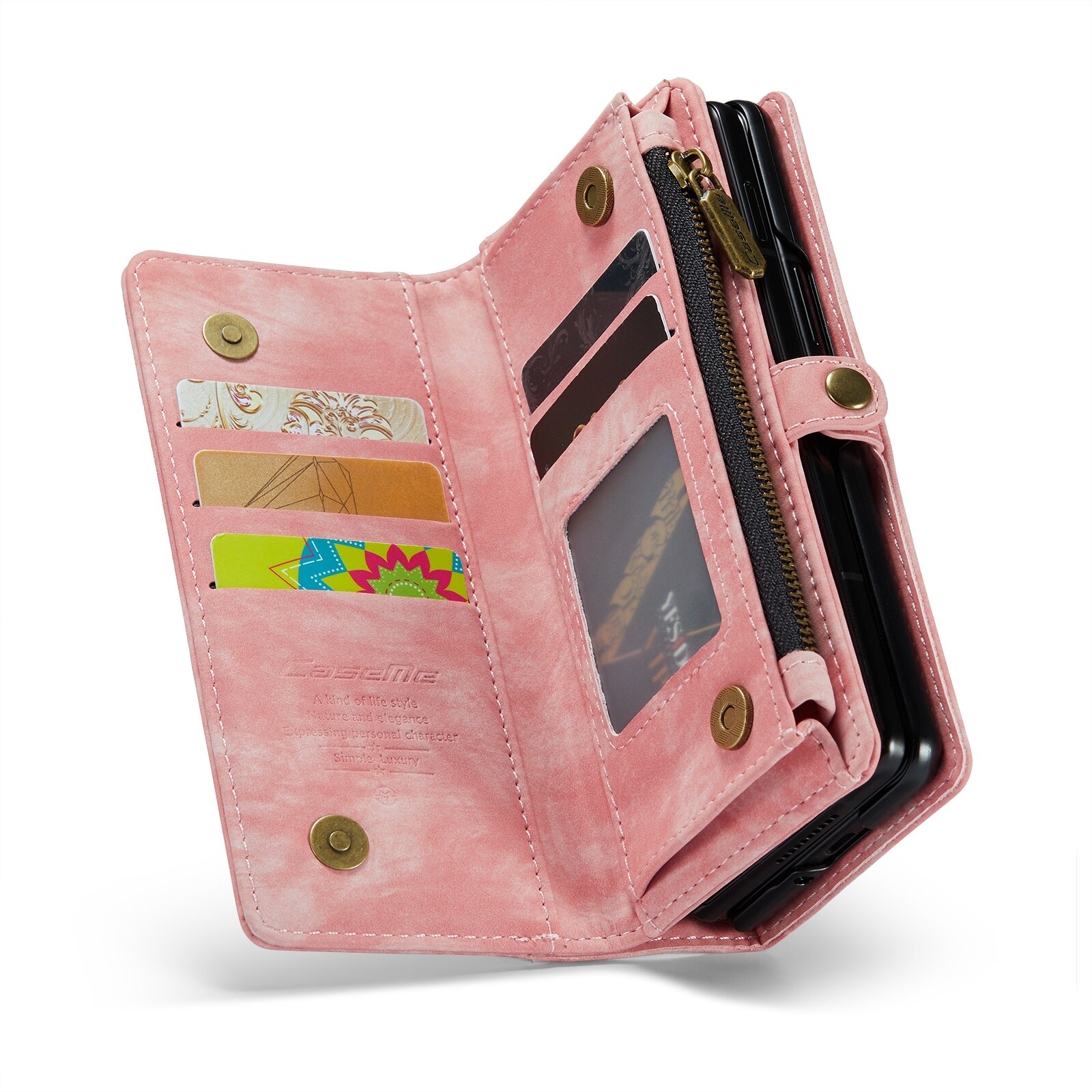 Cover portafoglio Multi-Slot Samsung Galaxy Z Fold 4 Rosa