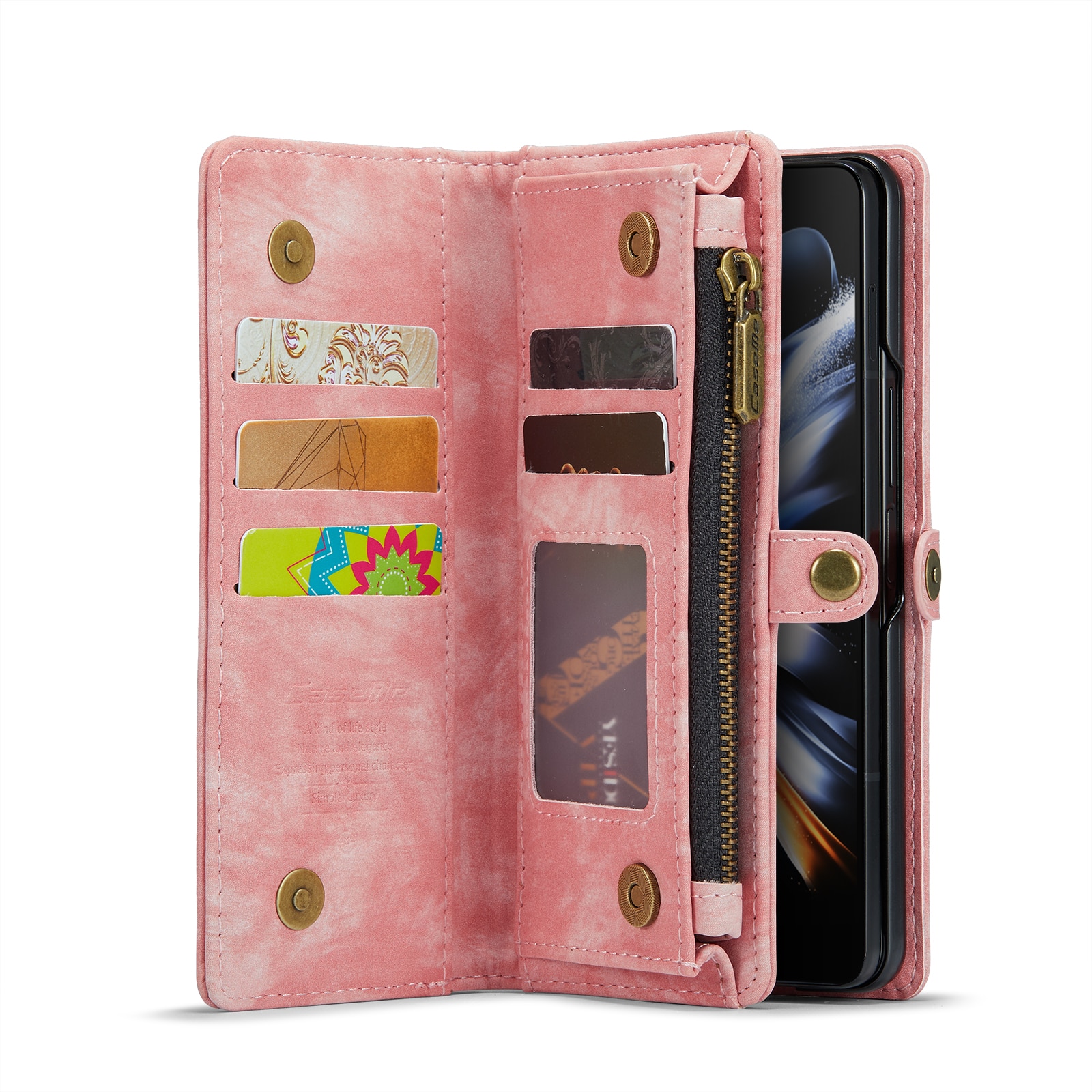 Cover portafoglio Multi-Slot Samsung Galaxy Z Fold 5 rosa