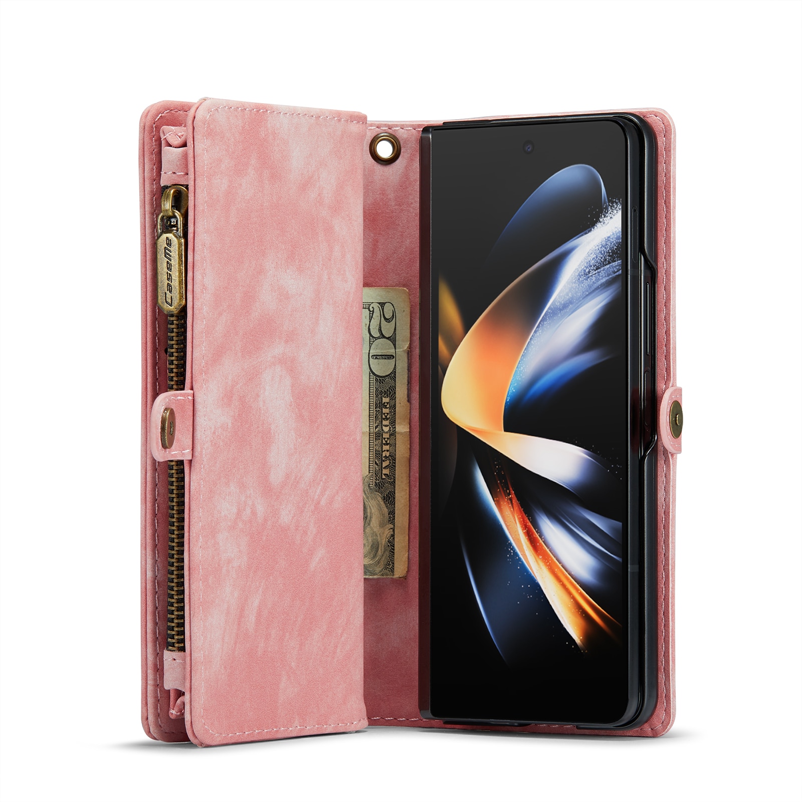 Cover portafoglio Multi-Slot Samsung Galaxy Z Fold 4 Rosa