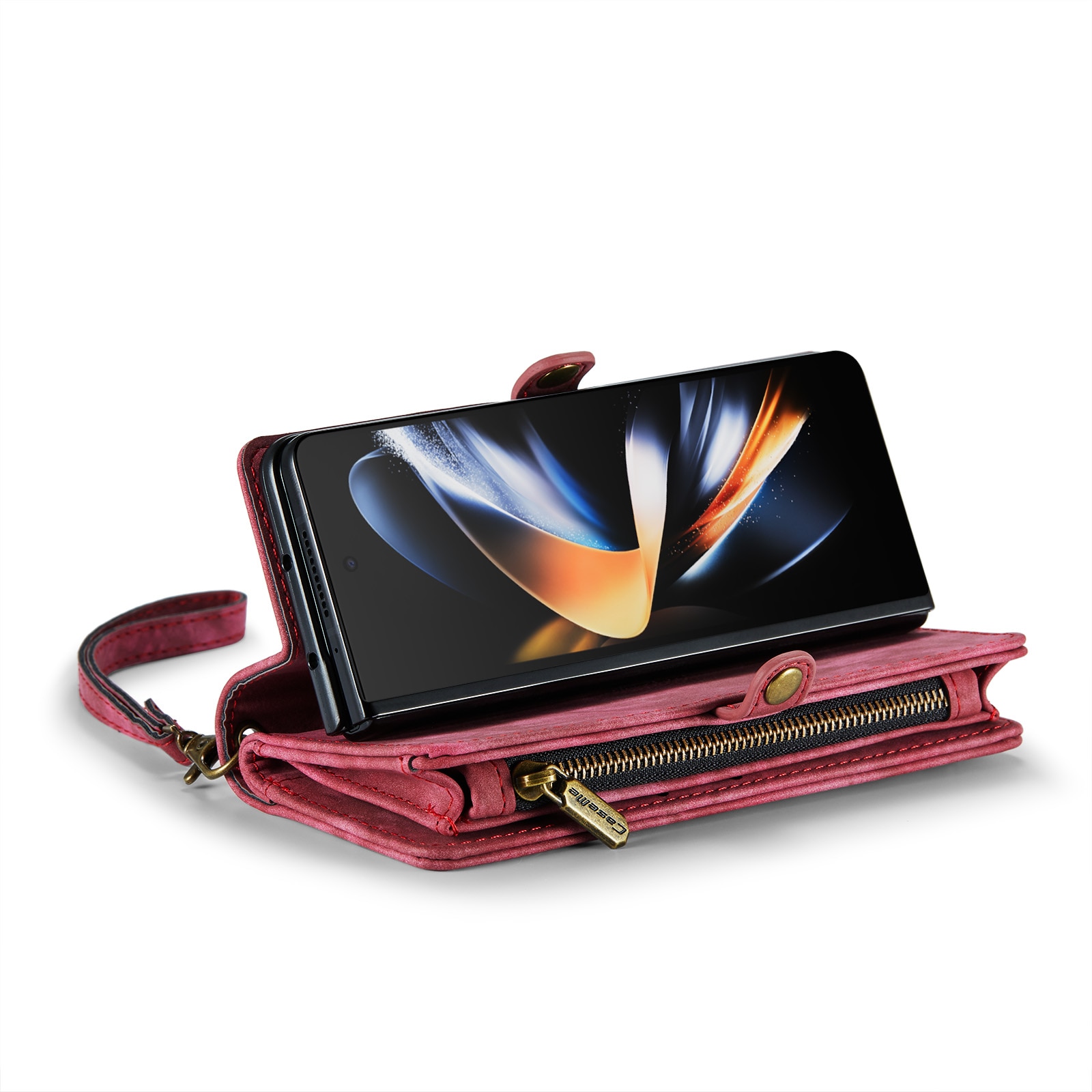 Cover portafoglio Multi-Slot Samsung Galaxy Z Fold 5 rosso