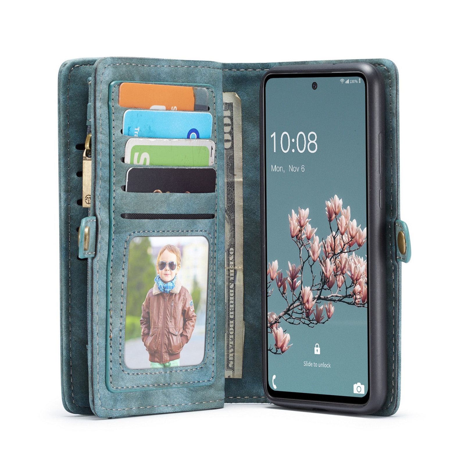 Cover portafoglio Multi-Slot Samsung Galaxy A53 Blu