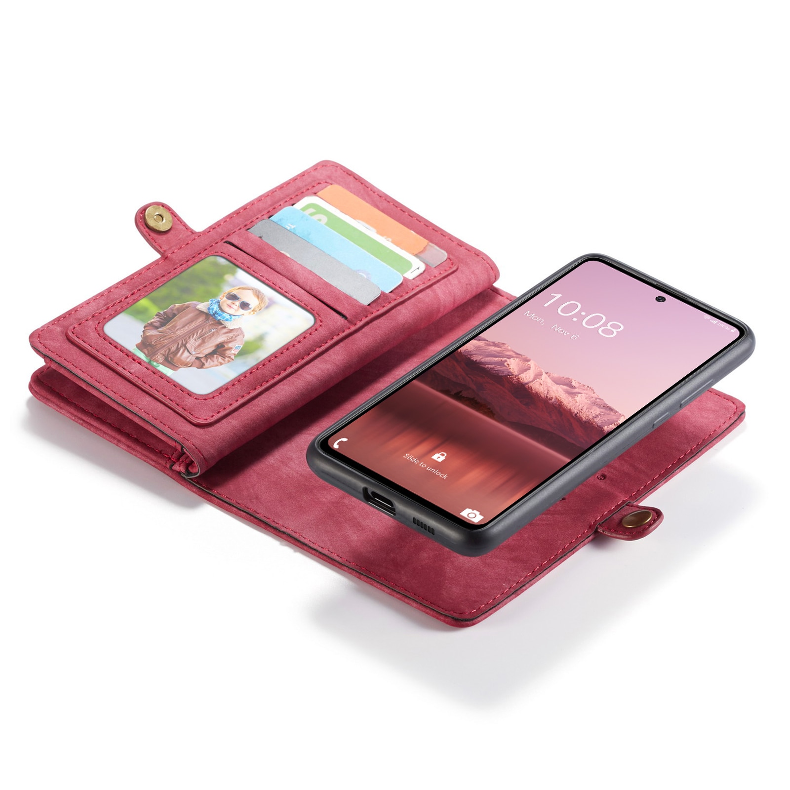 Cover portafoglio Multi-Slot Samsung Galaxy A33 Rosso