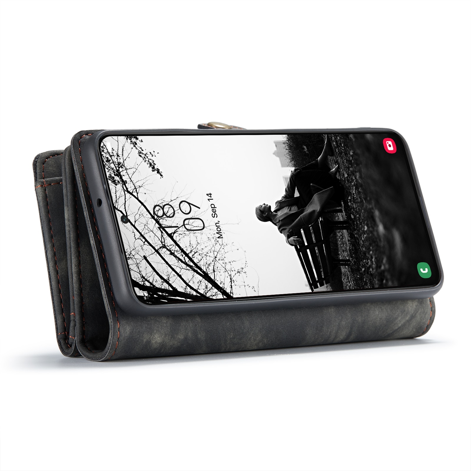 Cover portafoglio Multi-Slot Samsung Galaxy S22 Plus Grigio