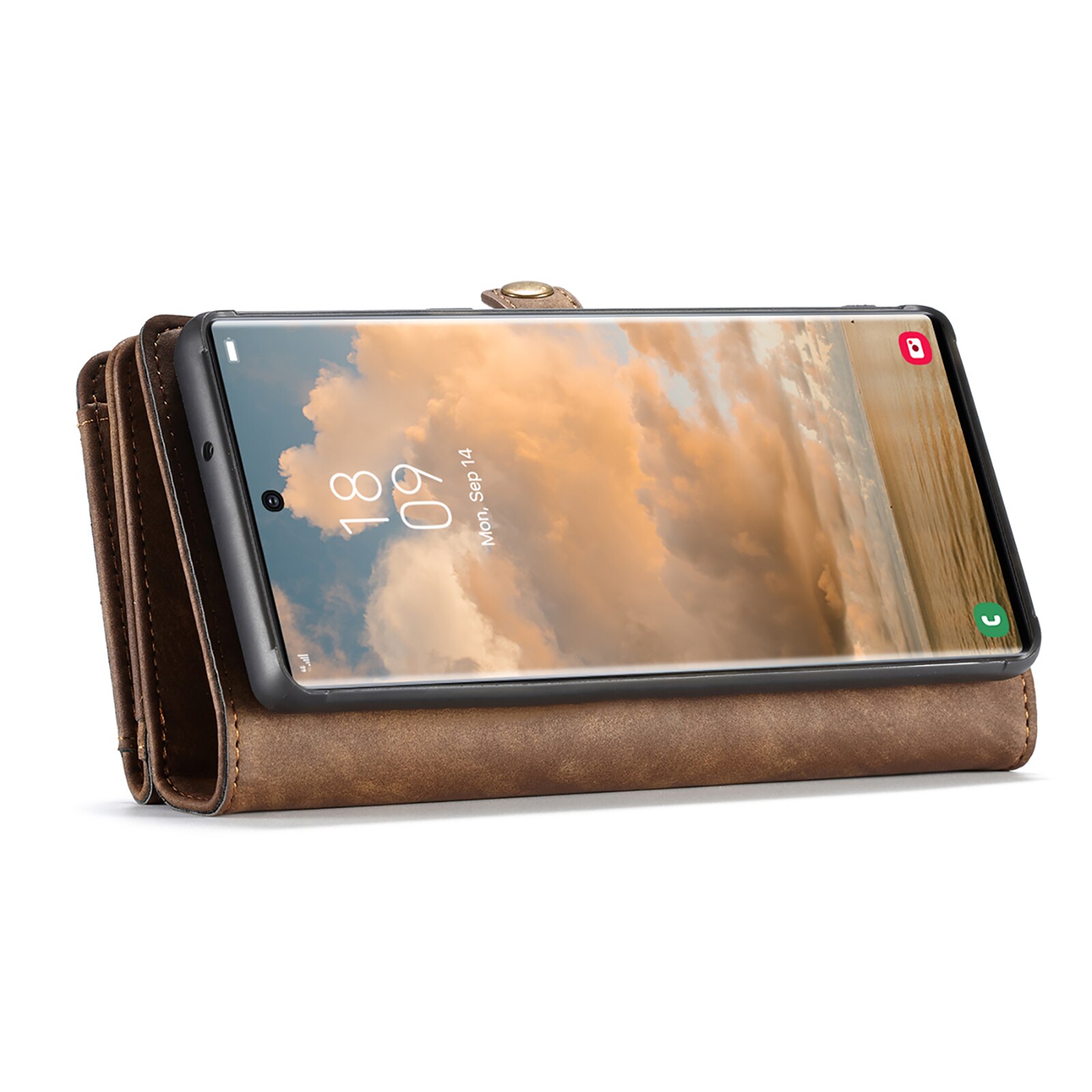 Cover portafoglio Multi-Slot Samsung Galaxy S22 Ultra Marrone