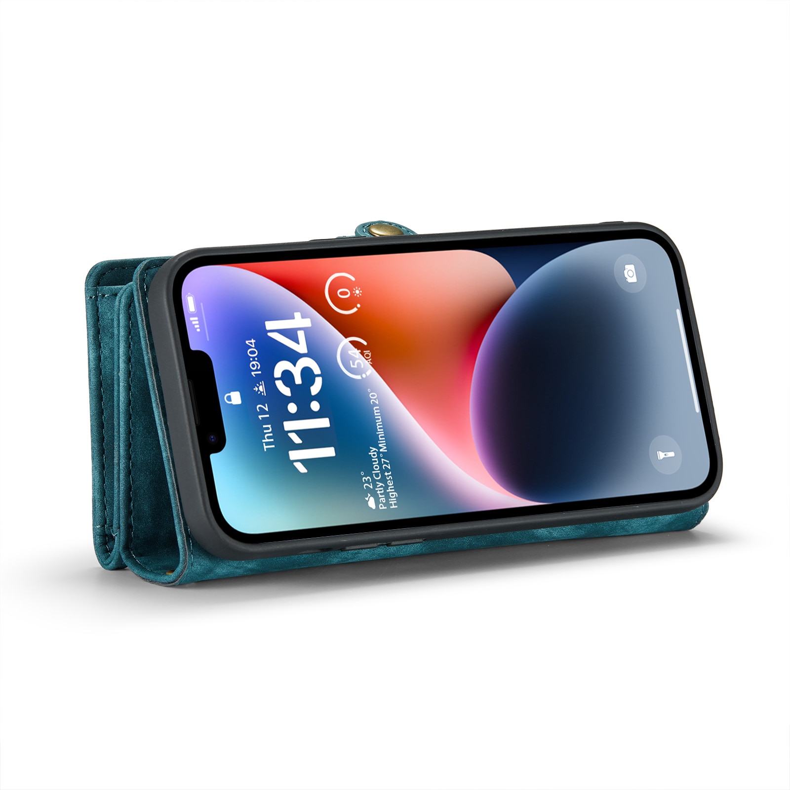 Cover portafoglio Multi-Slot iPhone 14 Blu